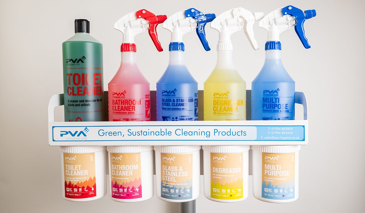 banner-cleaning-products-stand